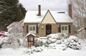 house covered with snow